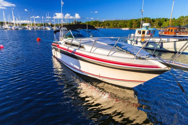 Балтійське Море Марина Яхт Влітку Швеція — стокове фото