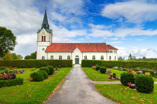 Small Church Blue Sky Sweden — Stock Photo, Image