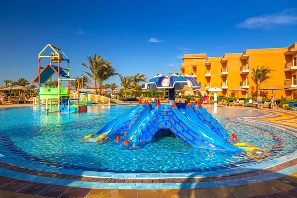 Hurghada Egypt Apr 2013 Tropical Resort Three Corners Sunny Beach — Stock Photo, Image