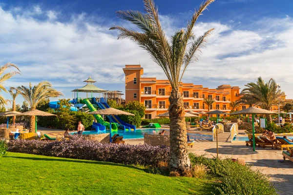 Hurghada Egypt Apr 2013 Tropical Resort Three Corners Sunny Beach — Stock Photo, Image