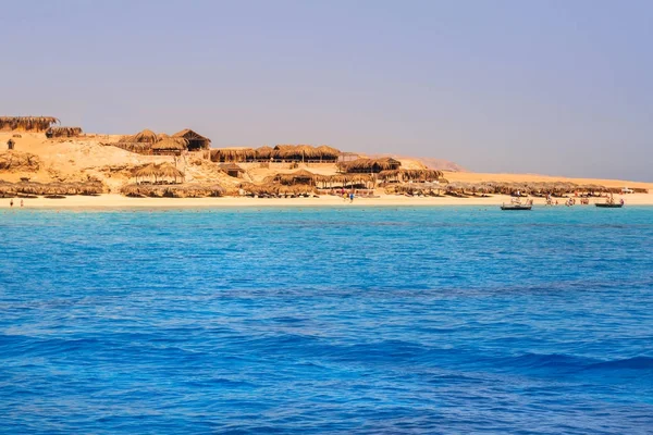 Lagune Mer Rouge Sur Île Mahmya Égypte — Photo