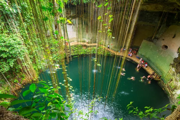 Kil Cenote Рядом Чичен Ица Мексике — стоковое фото