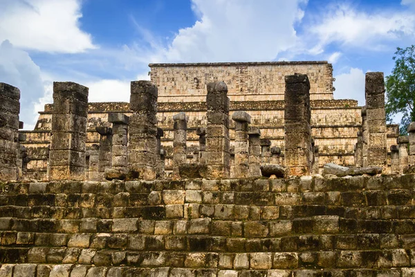 Colonne Dei Mille Guerrieri Chichen Itza Messico — Foto Stock