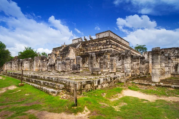 Tempel Van Duizend Warriors Chichen Itza Mexico — Stockfoto