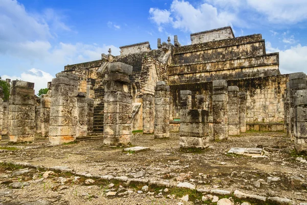 Świątynia Tysięcy Wojowników Chichen Itza Meksyku — Zdjęcie stockowe