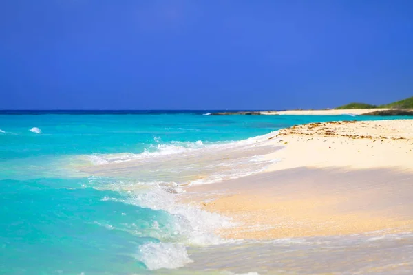 Strand Aan Caribische Zee Playa Del Carmen Mexico — Stockfoto