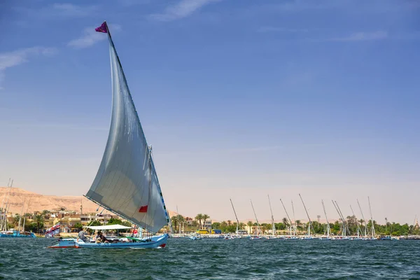 Falukas Sailboat Nile River Luxor Egypt — Stock Photo, Image