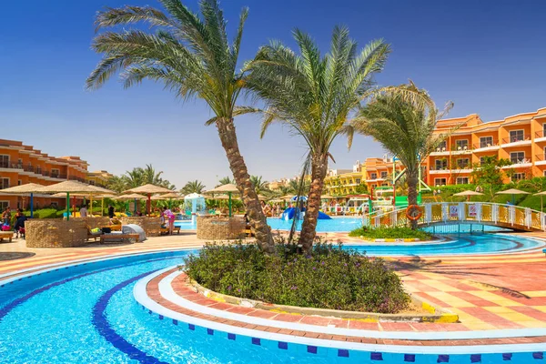 Hurghada Egypt Apr 2013 Tropical Resort Three Corners Sunny Beach — Stock Photo, Image