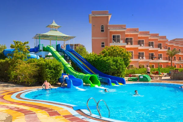 Hurghada Mısır Nisan 2013 Hurghada Içinde Köşe Sunny Beach Resort — Stok fotoğraf