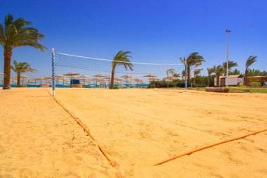 Voleybol sahası Hurghada, Mısır on Red Sea beach