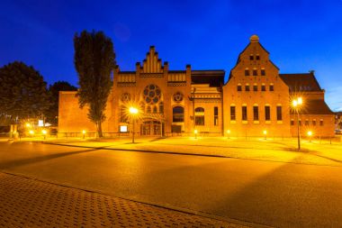 Gece, Polonya Baltık Filarmoni Gdansk mimarisi