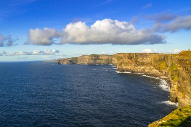 Cliffs Moher güneşli bir gün, Co. Clare, İrlanda