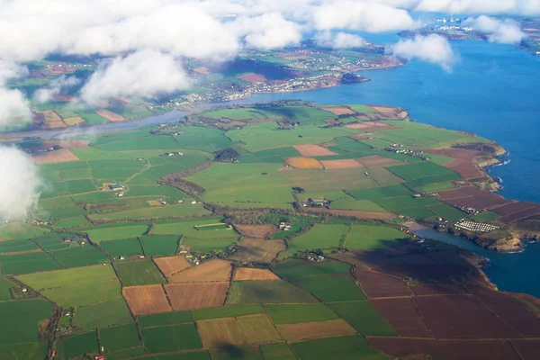 Вид Воздуха Ирландское Побережье — стоковое фото