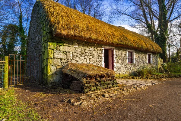 Stary Dom Domek Wiejski Clare Irlandia — Zdjęcie stockowe