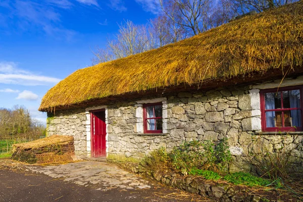 Gammal Stuga Hus Clare Irland — Stockfoto