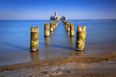 II. Dünya Savaşı torpido platformunda Polonya Baltık Denizi