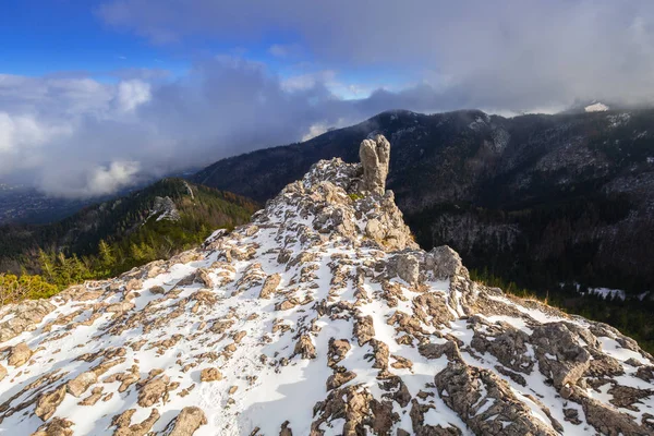 Sarnia Skala Peak Tatra Bergen Vintern Polen — Stockfoto