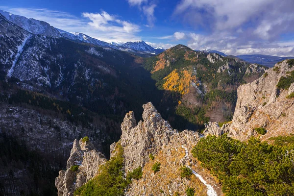 Paisaje Las Montañas Tatra Invierno Polonia — Foto de Stock