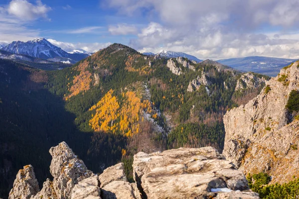 Paysage Des Montagnes Tatra Hiver Pologne — Photo