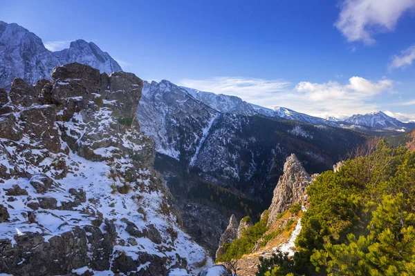 波兰冬季 Tatra 山风光 — 图库照片