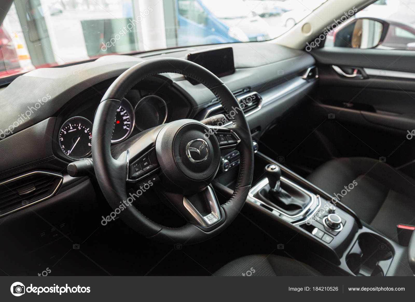 Gdansk Poland February 2018 Interior Mazda Car Showroom