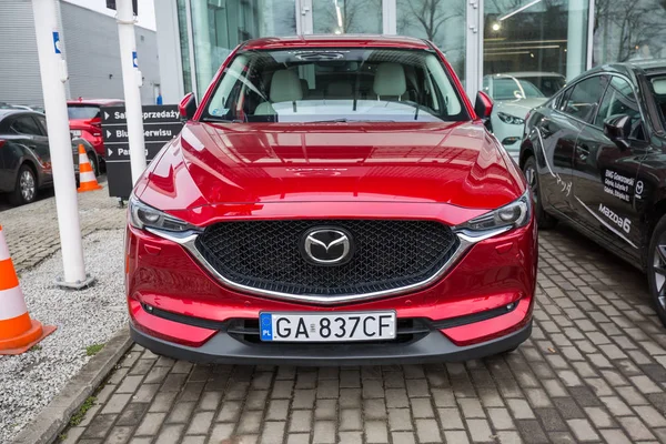 Gdańsk Lutego 2018 Mazda Salonie Gdańsk Polska Mazda Jest Popularny — Zdjęcie stockowe