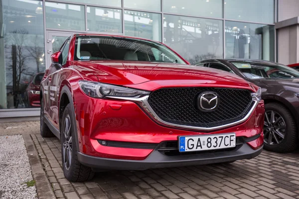 Gdańsk Lutego 2018 Mazda Salonie Gdańsk Polska Mazda Jest Popularny — Zdjęcie stockowe