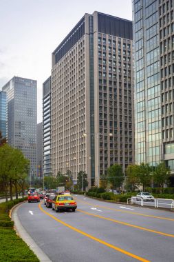 Tokyo, Japonya - 14 Kasım 2016: Tokyo sokakları city, Japonya'nın başkenti. Başkenti ve en kalabalık şehir Japonya Tokyo metropol olduğunu.