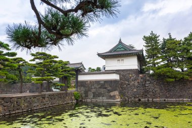 Kokyogaien Park Tokyo, Japonya'da İmparatorluk Sarayı'nın duvarları