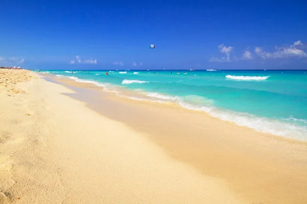 Mooi Strand Aan Caribische Zee Mexico — Stockfoto