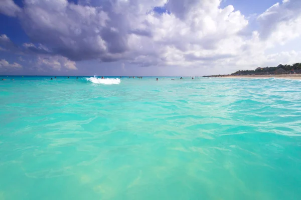 Belle Lagune Mer Des Caraïbes Mexique — Photo