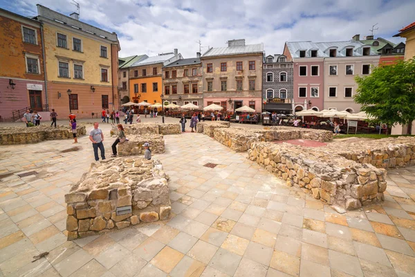 Lublin Polsko Červenec 2013 Staré Město Centru Města Lublin Polsko — Stock fotografie