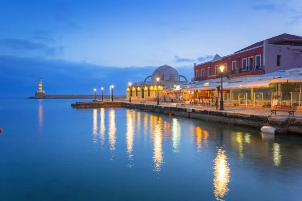 Chania Grecia Abril 2017 Antiguo Puerto Veneciano Chania Creta Grecia —  Fotos de Stock