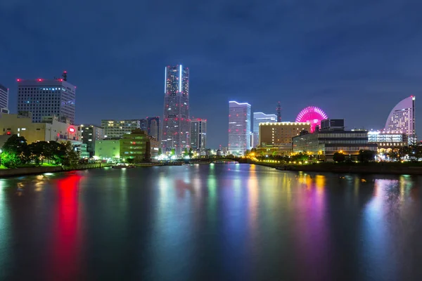 Ёкохама Япония Ноября 2016 Архитектура Города Йокогама Ночью Япония Иокогама — стоковое фото