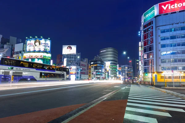 Tokyo Japan November 2016 Cityscape Shinjuku District Світлофорами Вулиці Токіо — стокове фото