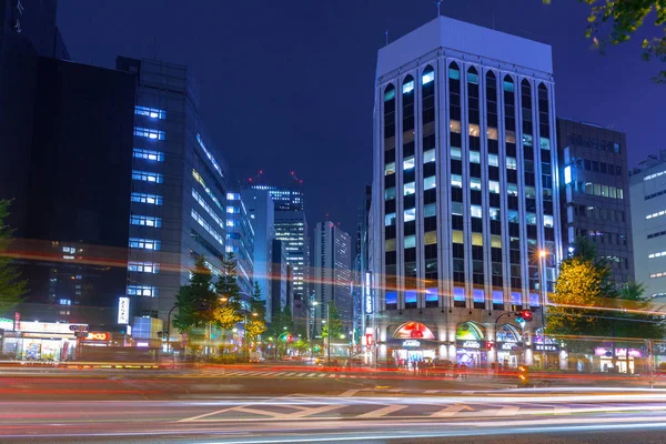 Tokyo Japan November 2016 Stadsgezicht Van Shinjuku District Met Verkeerslichten — Stockfoto