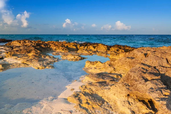 Beach Caribbean Sea Playa Del Carmen Mexico — Stock Photo, Image