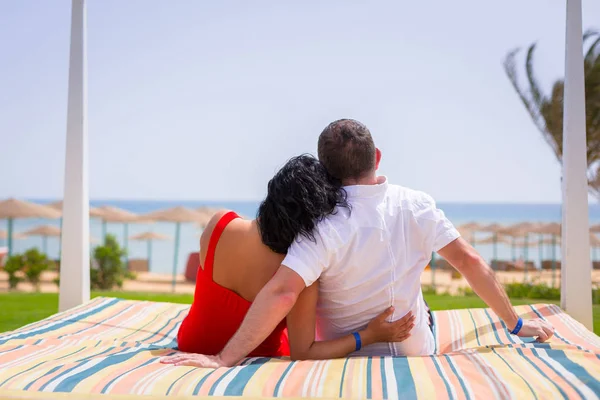 Rode Zee Egypte Echt Paar Romantische Vakanties — Stockfoto