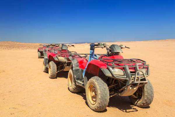 Viagem Quadriciclo Deserto Africano Egito — Fotografia de Stock
