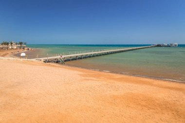 Pier hurghada, Mısır üzerinde red sea beach