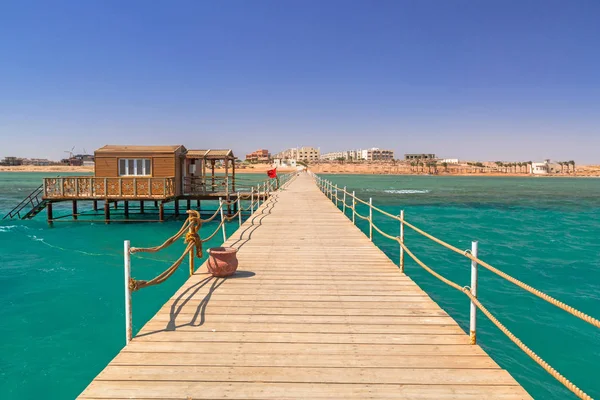 Pier Beach Red Sea Hurghada Egypt — Stock Photo, Image