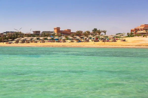 Hermosa Playa Del Mar Rojo Hurghada Egipto — Foto de Stock