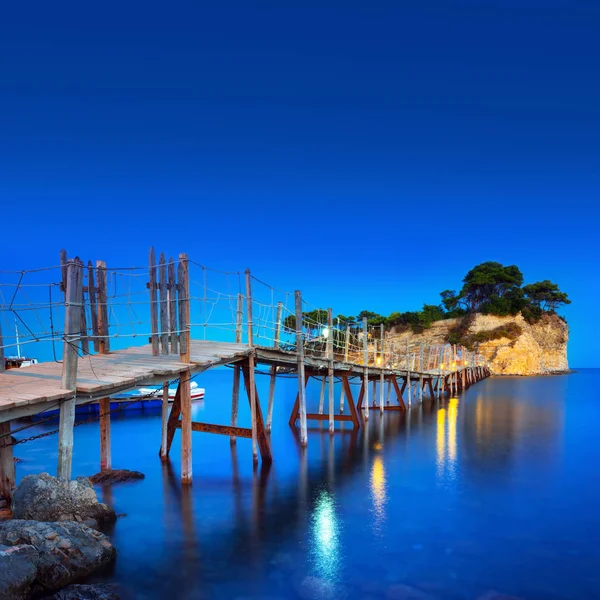 Puente Colgante Isla Zakhynthos Grecia —  Fotos de Stock