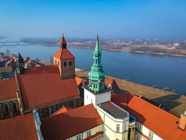 Prachtige Architectuur Van Grudziadz Bij Wisla Rivier Polen — Stockfoto