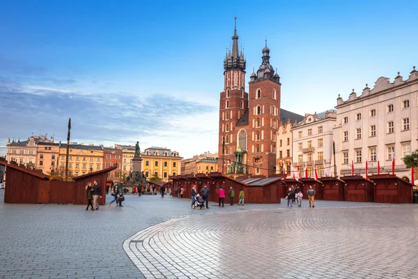 Κρακοβία Πολωνία Νοεμβρίου 2017 Αρχιτεκτονική Της Βασιλικής Της Αγίας Μαρίας — Φωτογραφία Αρχείου