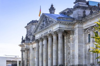 Reichstag building in Berlin, Germany. German parliament house. clipart