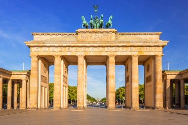 The Brandenburg Gate in Berlin at sunrise, Germany clipart