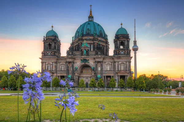Arquitetura Catedral Berlim Nascer Sol Alemanha — Fotografia de Stock
