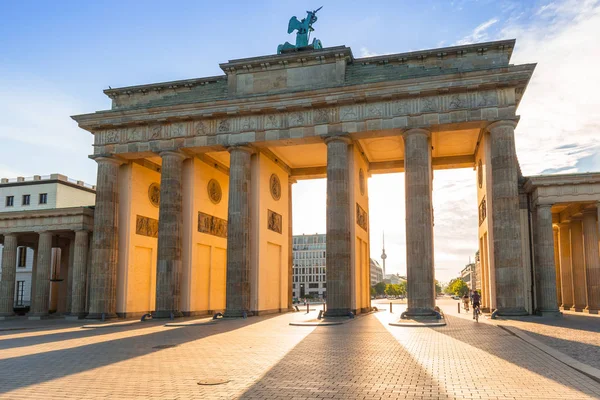 Puerta Brandeburgo Berlín Amanecer Alemania — Foto de Stock