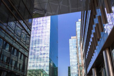 Gdansk, Polonya - 4 Nisan 2018: Mimari Olivia Star gökdelen Olivia iş merkezi Gdansk, Polonya. Olivia 180meters, Tri-City ve Kuzey Polonya en yüksek binası yıldızdır.